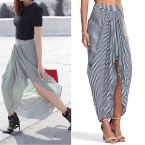 Lovers + Friends Parisian Striped Layered Skirt XS